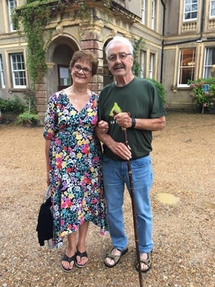 Dad and Jean on the Isle of Wight in August 2020.