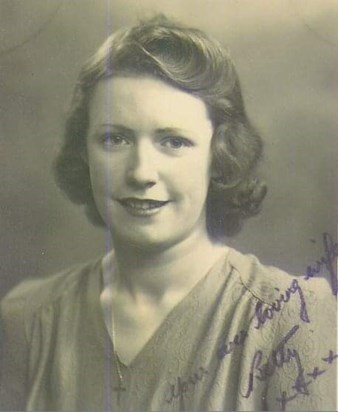 A photo she sent to Dad while he was serving overseas in WW2