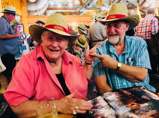 Colin & Linda at Outback Australia.