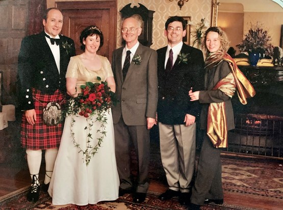 Helens wedding to AJ 1999