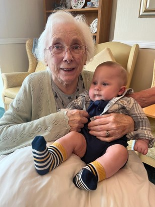 Mum with great great grandson James