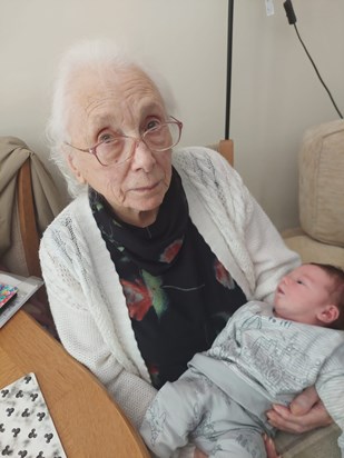 Mum with great great grandson Arthur