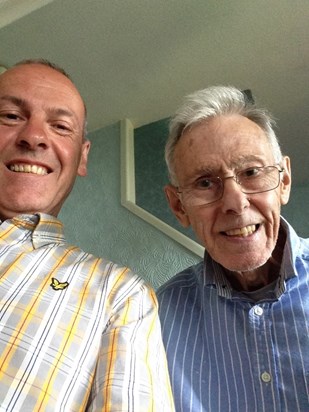 'Selfie' with my Smiling Dad on one of his good days.. x x