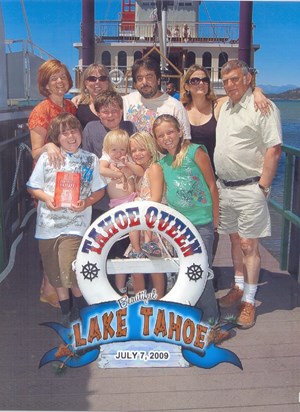 Family boat trip in Lake Tahoe