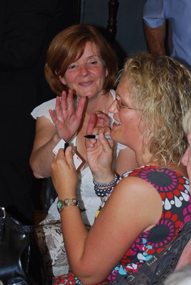 Sharing a magic trick with Jo Innes