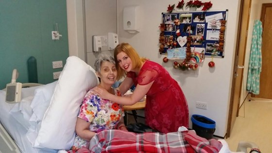 Christmas day at the hospice.