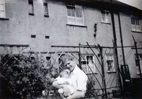 Dad with Philip   June 1954