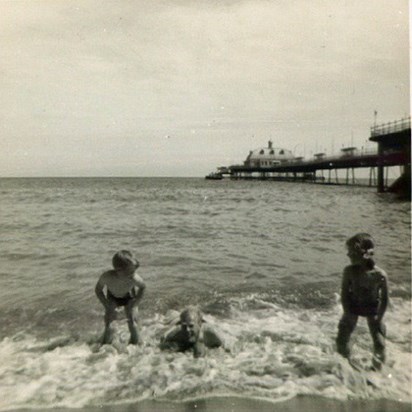Dad, Jane and philip   Brighton 1962  