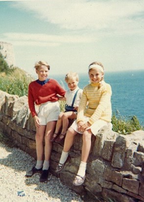 Philip, Jane and Tim, Devon 1966