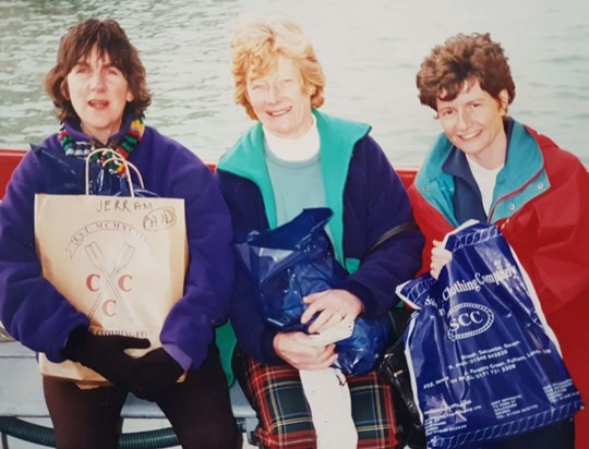Girls' shopping trip, Salcombe - Easter 1996