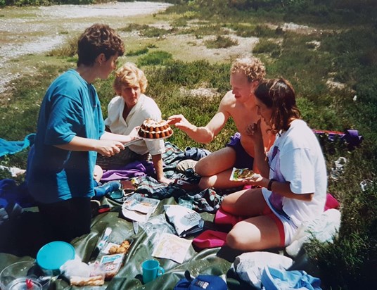 Joyce's 60th birthday picnic 1995