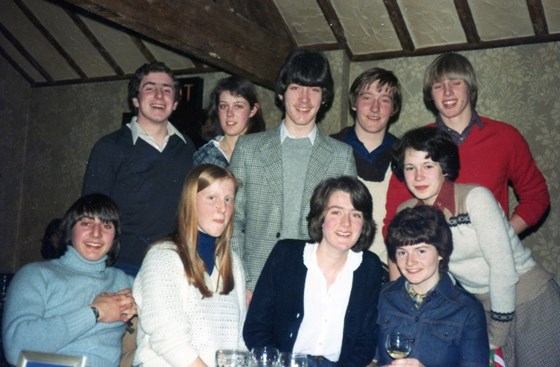 A drink at The Queensgate, Alderley Edge - possibly my 18th - Feb 1979