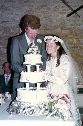 A wonderful day - 16 Oct 1982 - I had the honour of being one of her bridesmaids.