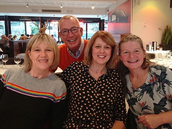 Sue suggested organising Reunions for the Wilmslow gang and they have become frequent events. Can't find any from the first one - but this was from the last one - November 2019