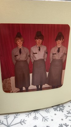 A fancy dress party- Mary, Máiréad and Patricia Purcell, aged about 17. It was Mary’s idea- what were we thinking?! 