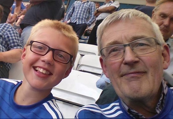 David and Samuel at Stamford Bridge