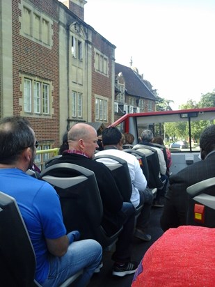 On the open top bus trip of Oxford Sept 2015