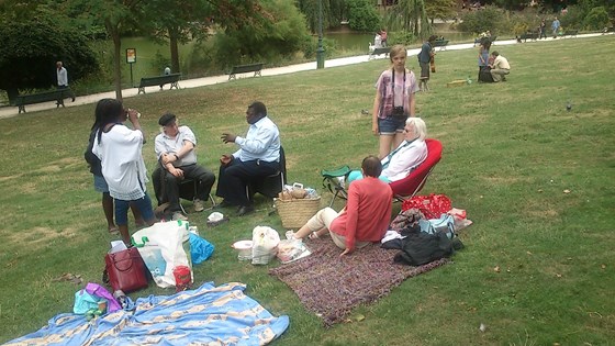 Summer Picnic with family. Paris