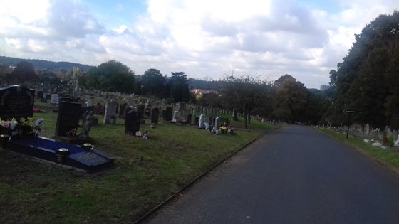 View of London from Plumstead cemetary