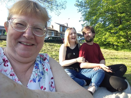 Charlotte, Sophie and Alex in Cambridge 2018