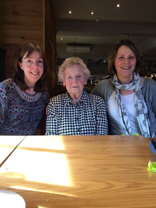 Linda, Margaret and Dee on her 98th birthday 