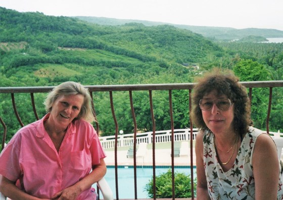 Mum & Joan in  St Lucia 