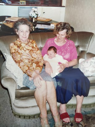 Mum, Jessie & baby Joseph 1989