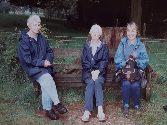 The three Tudor sisters: Rita, Joan and Mary at Knypersley 1993