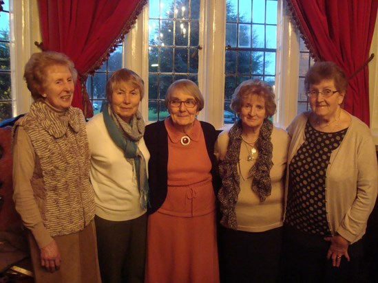 The ladies who lunch: Betty, Mary, Jean, Pam and Suzanne - February 2014