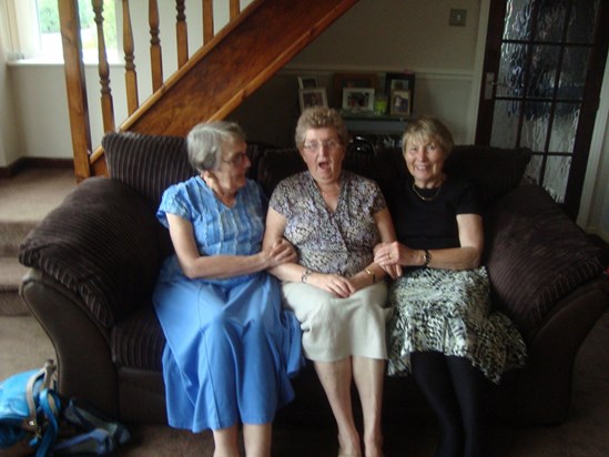 Three schoolfriends - Jean, Suzanne and Mary, 2014