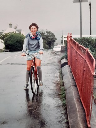 The cyclist, Isle of Arran, 1987