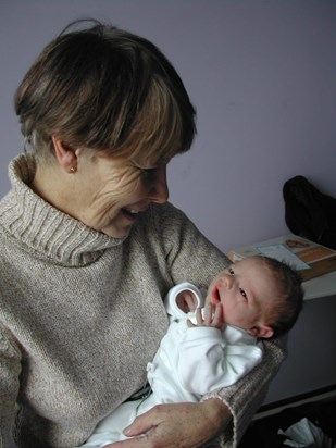 Meeting Grandson William for the 1st time 2004