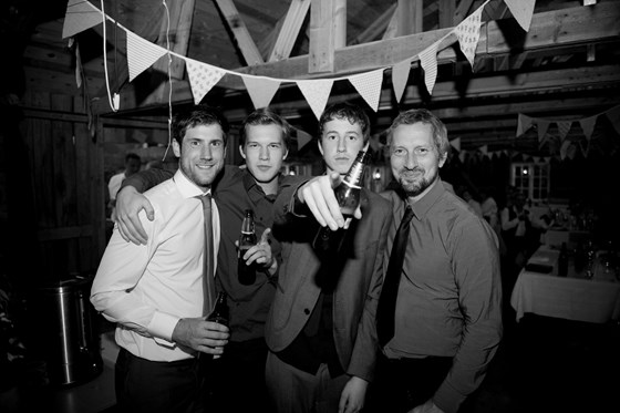 The Boys - July 2012 at M & T's wedding in Sweden