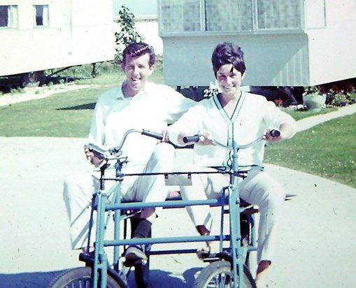 Mum and Dad in 1966 on holiday in Eastbourne 