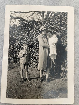 Colin & his Mum (Dorothy) & sister Judy