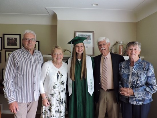 Our granddaughter's graduation in Edina, MN in June, 2015.