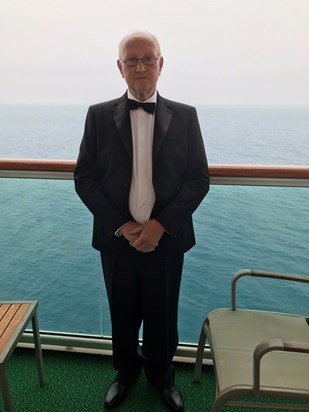 All dressed and ready for dinner on the cruise ship AA3E18B4 FD4E 4B89 9196 6723378568C9