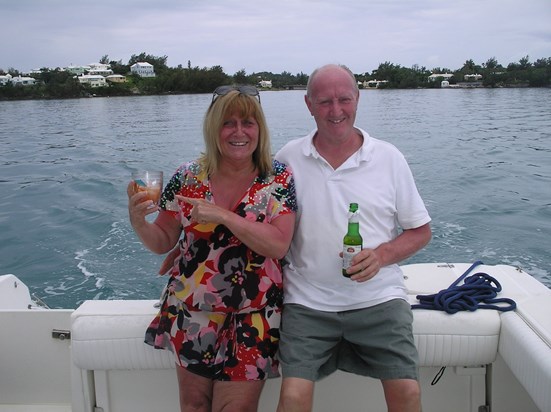 Bermuda holiday - rum swizzle & beer...