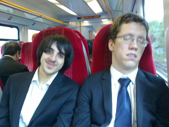 Cheeky snap on train in 2011.
