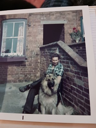 Dad with Simba on Keddington Road