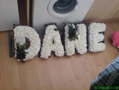 1 of Dane's funeral flowers!