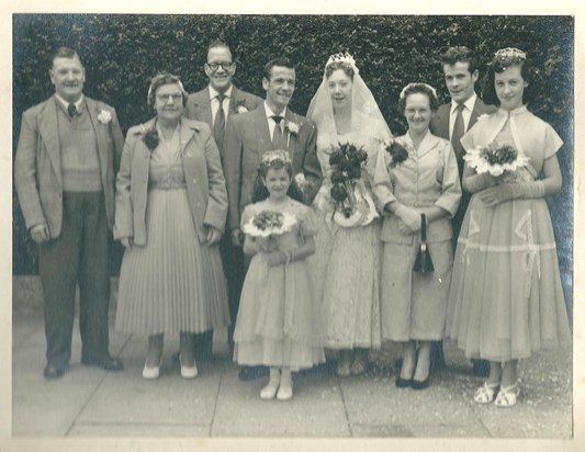 Sid & Joan's Wedding 17 August 1957
