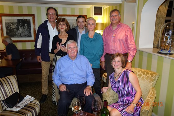 Dad, Mum, Patrick, Joel, Agnes, Sue and me on my 50th in Southwold