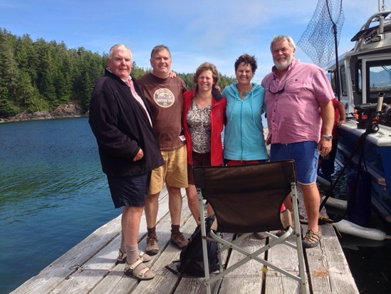 Dad, Murray,Sharon,Sue and me in Canada 2013