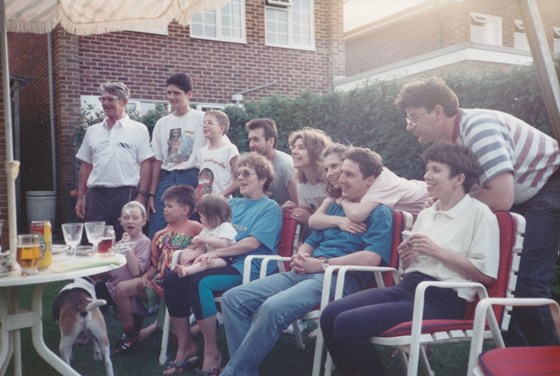 Georgie with family (circa 1993)