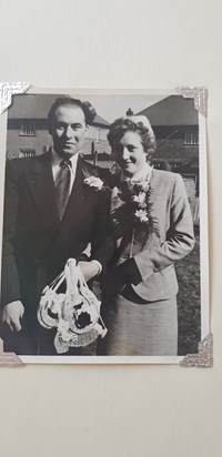Mum and dad on their wedding day ,12 th March 1955
