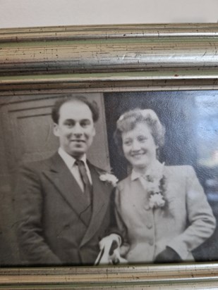 Mum on her wedding day ,12th March 1955.