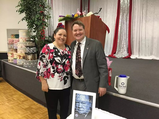 This was taken March 2017, at a luncheon in benefit of the Pearland Afult Reading Center. 