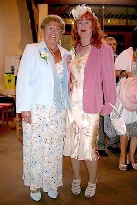 Val- Johns wedding  Joyce and Doris. 2005
