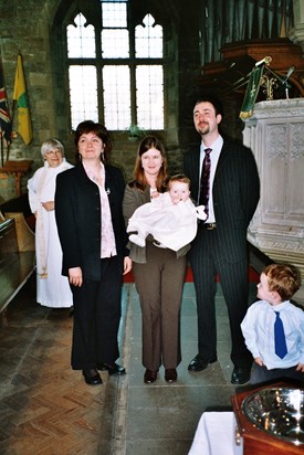 Laura becomes godmother of Elsa Mason in 2004